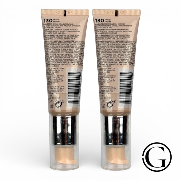 2 PACK Revlon PhotoReady Candid Foundation- 130 Ivory - Picture 2 of 2